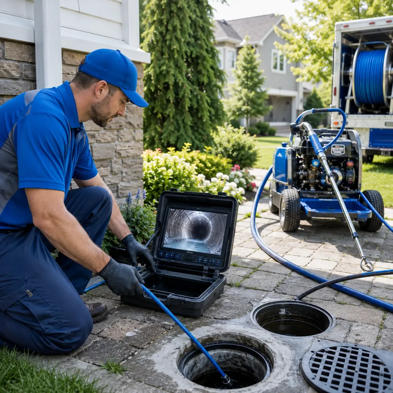 Outdoor drain cleaning professionals serving Athens, ME