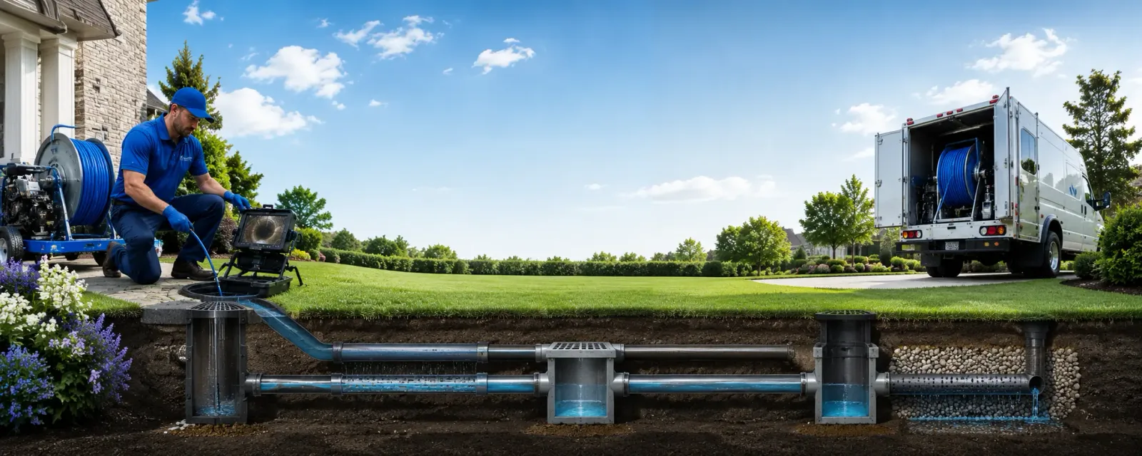 Outdoor drain cleaning information for Athens, ME